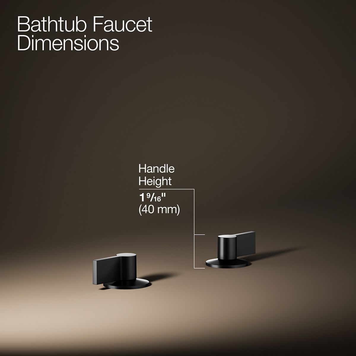 Components® Deck-mount bath faucet handles with Lever design