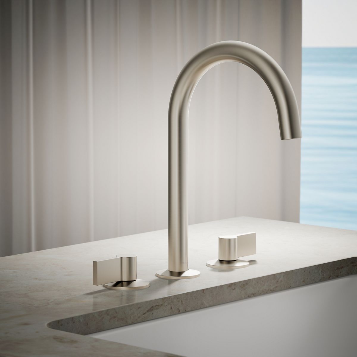 Components® Deck-mount bath faucet handles with Lever design