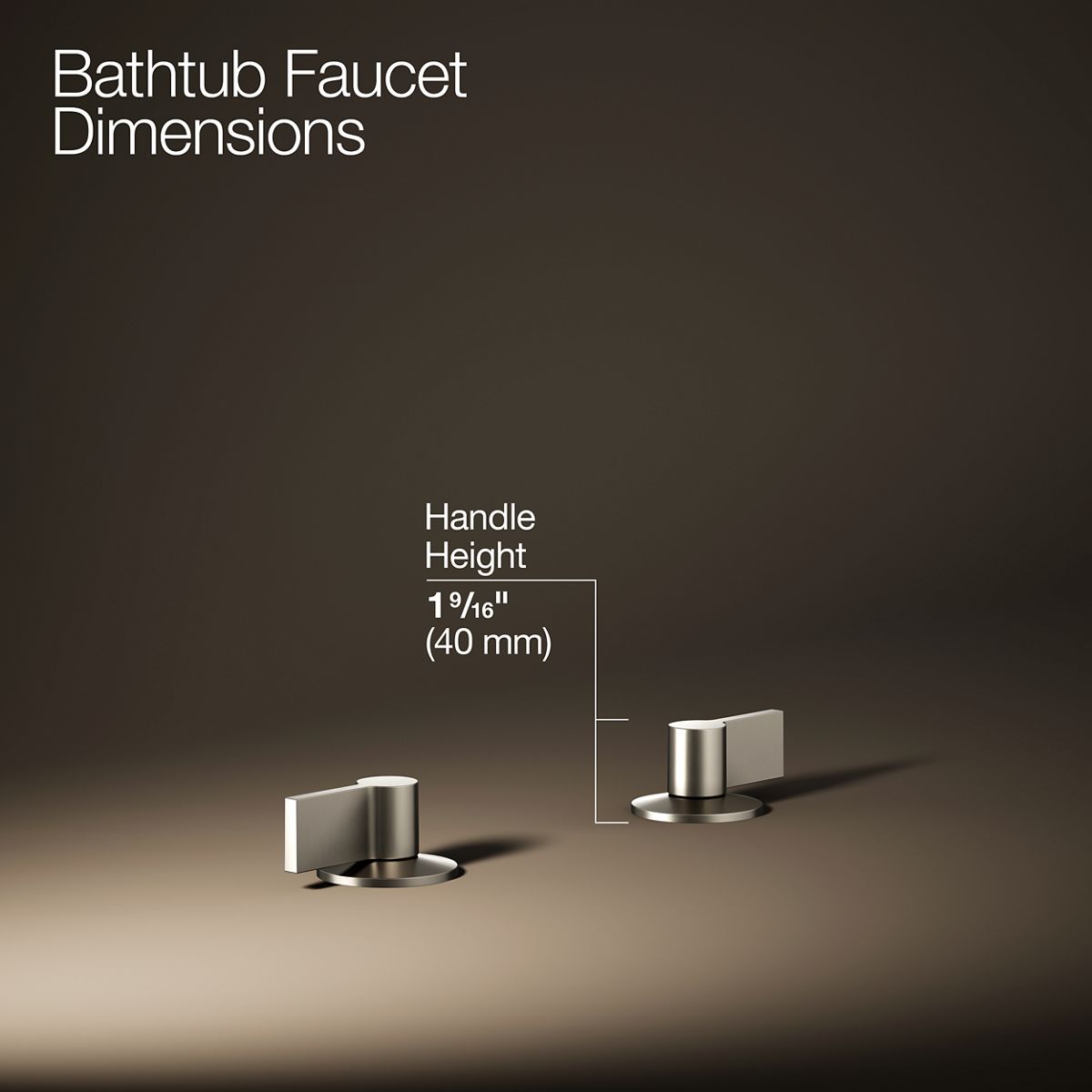 Components® Deck-mount bath faucet handles with Lever design