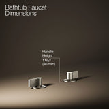 Components® Deck-mount bath faucet handles with Lever design