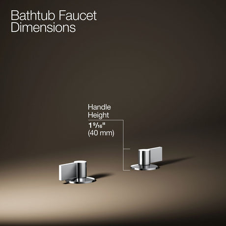 Components® Deck-mount bath faucet handles with Lever design