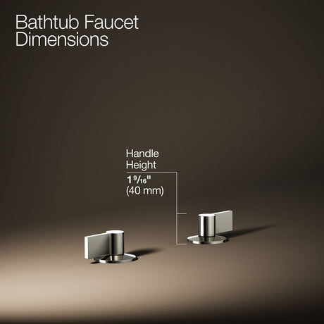 Components® Deck-mount bath faucet handles with Lever design