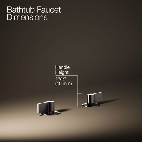 Components® Deck-mount bath faucet handles with Lever design