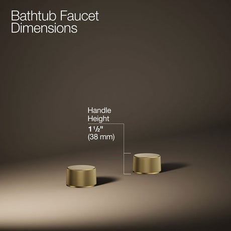Components® Deck-mount bath faucet handles with Oyl design