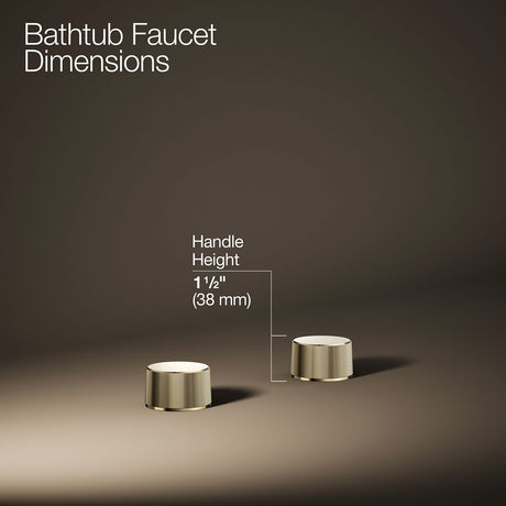 Components® Deck-mount bath faucet handles with Oyl design