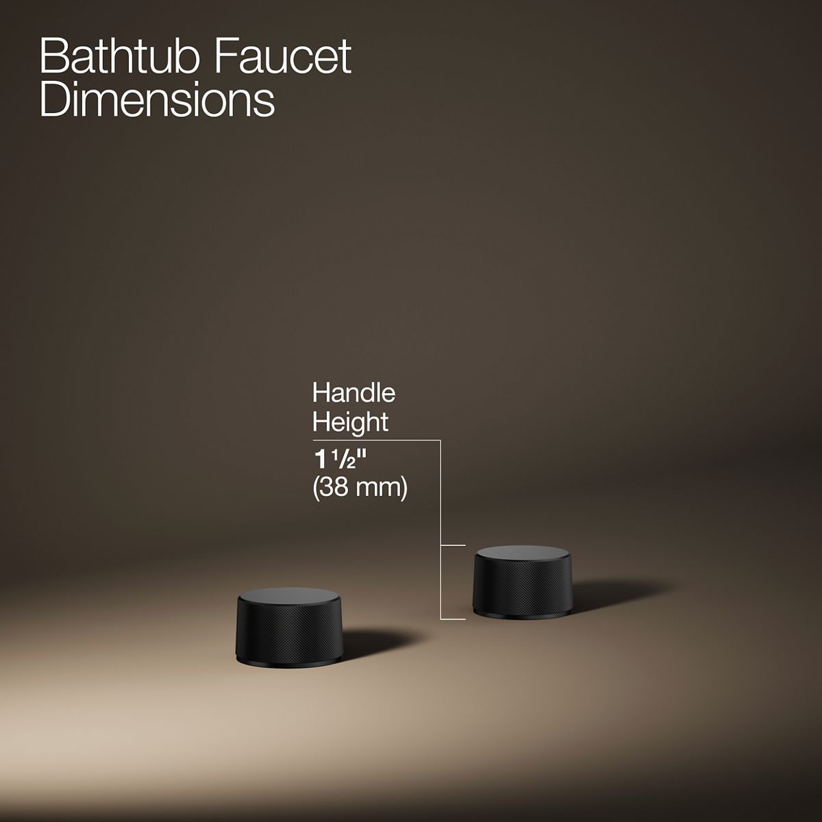 Components® Deck-mount bath faucet handles with Oyl design