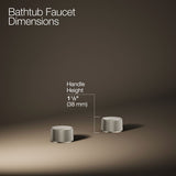 Components® Deck-mount bath faucet handles with Oyl design