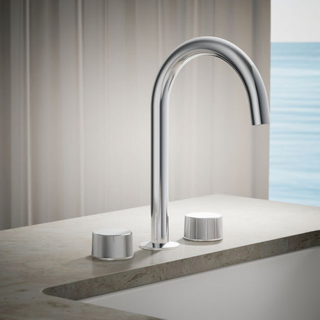 Components® Deck-mount bath faucet handles with Oyl design