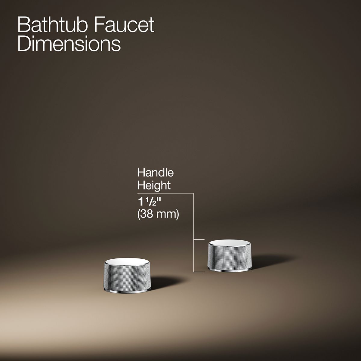 Components® Deck-mount bath faucet handles with Oyl design