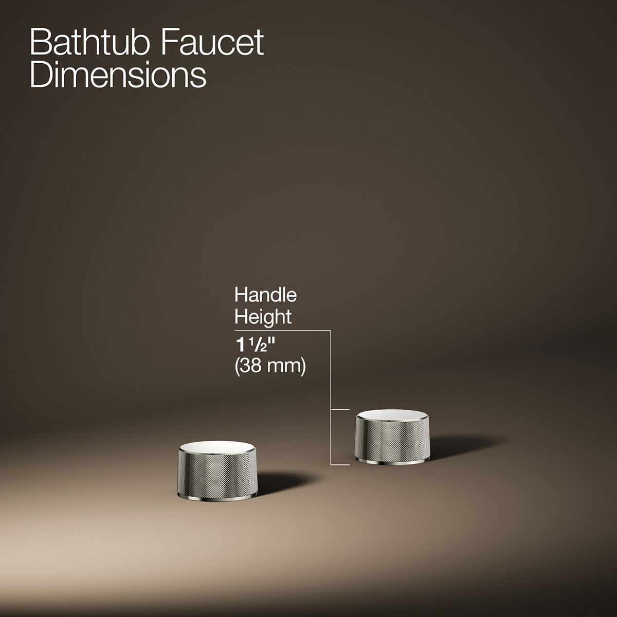 Components® Deck-mount bath faucet handles with Oyl design