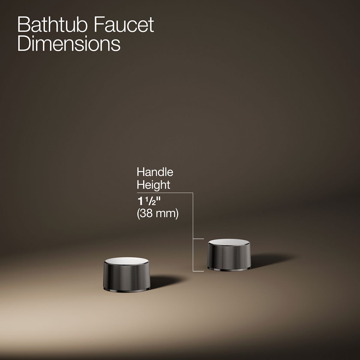 Components® Deck-mount bath faucet handles with Oyl design