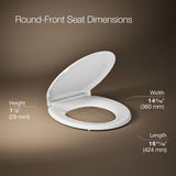 Rutledge® ReadyLatch® Quiet-Close™ round-front toilet seat