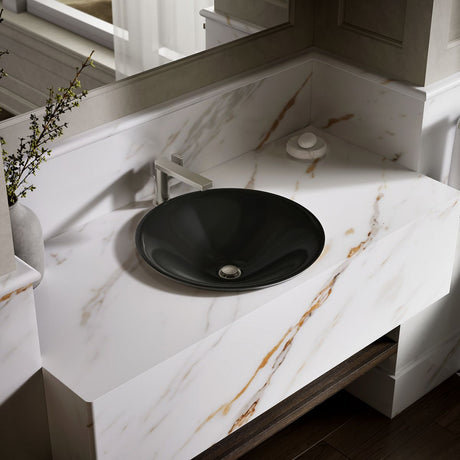 Carillon® 17-3/4" round drop-in bathroom sink, no overflow