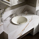 Carillon® 17-3/4" round drop-in bathroom sink, no overflow