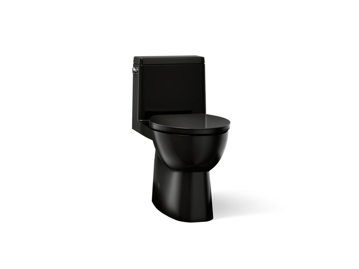 Reach® One-piece compact elongated toilet with skirted trapway, 1.28 gpf