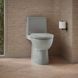 Reach® One-piece compact elongated toilet with skirted trapway, 1.28 gpf