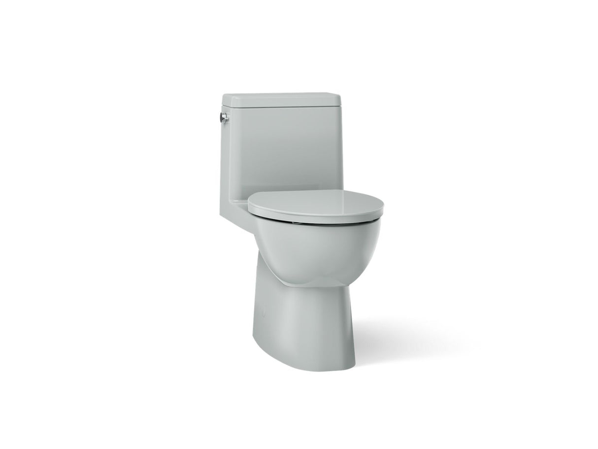 Reach® One-piece compact elongated toilet with skirted trapway, 1.28 gpf