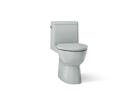 Reach® One-piece compact elongated toilet with skirted trapway, 1.28 gpf