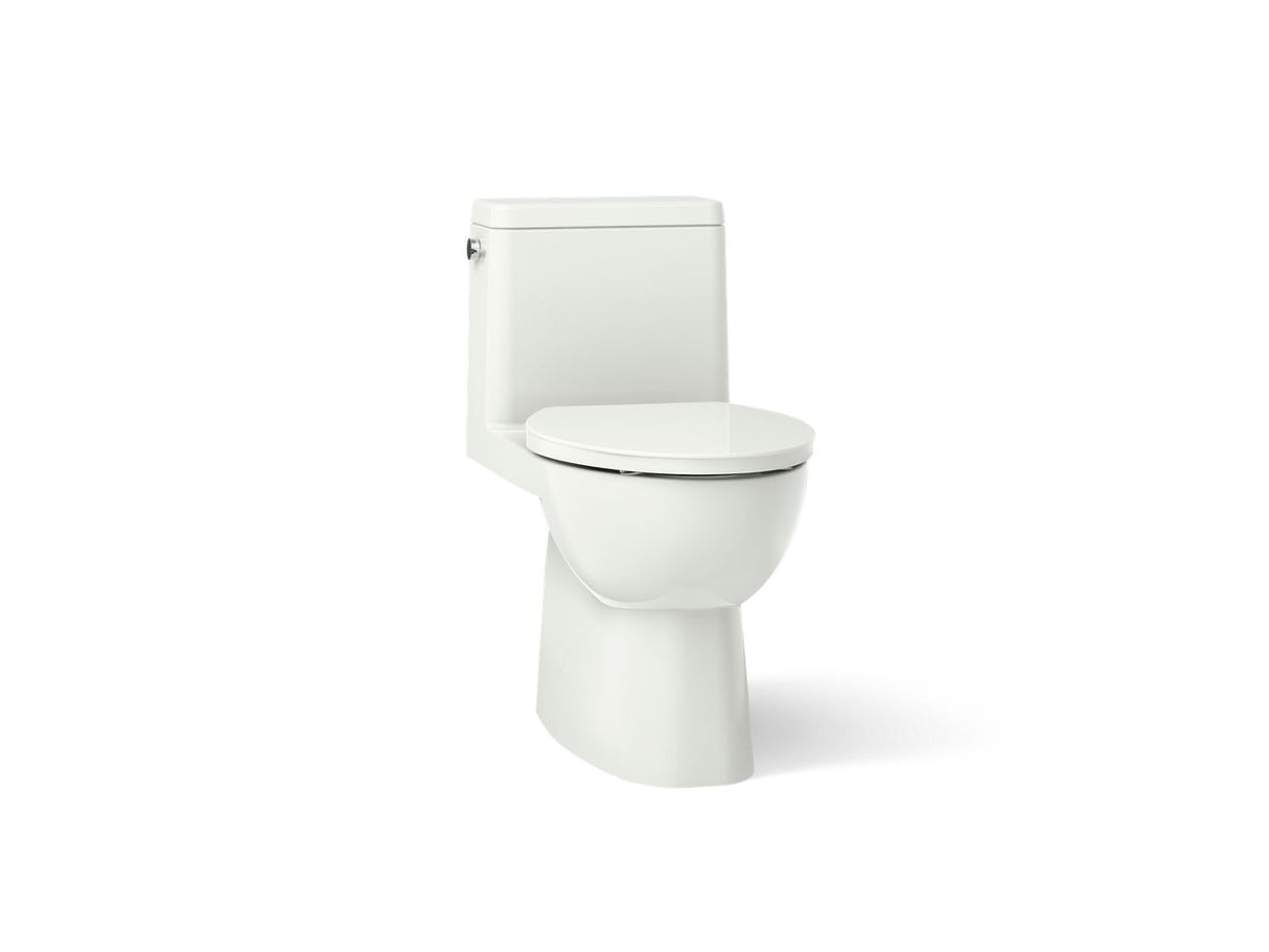Reach® One-piece compact elongated toilet with skirted trapway, 1.28 gpf