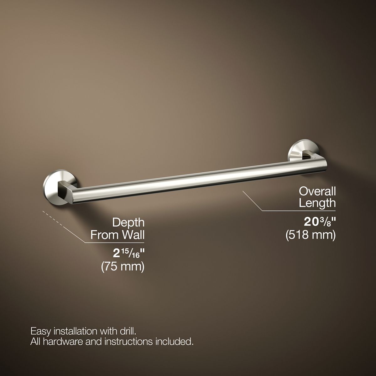 Components® 18" towel bar