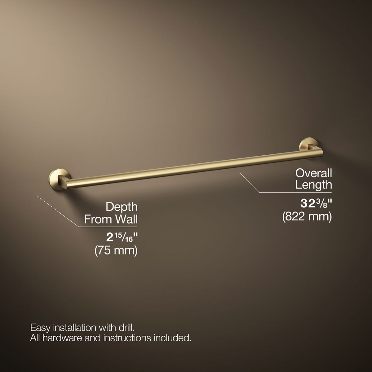 Components® 30" towel bar
