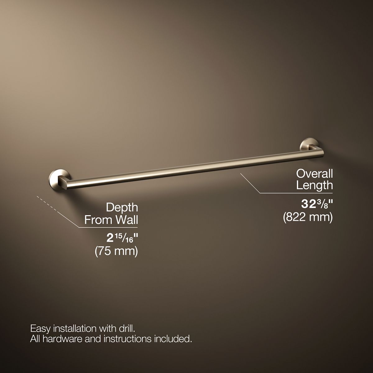 Components® 30" towel bar