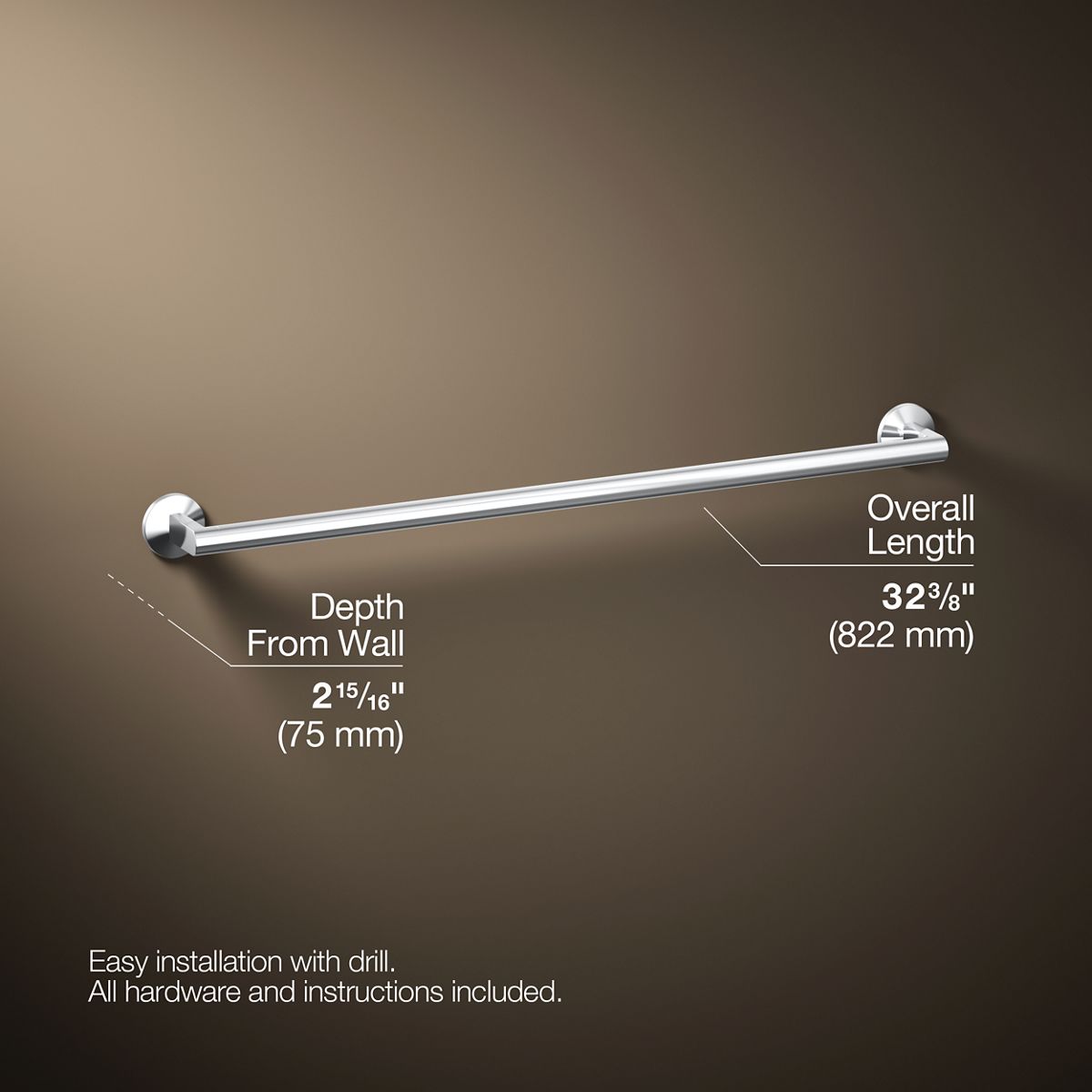 Components® 30" towel bar