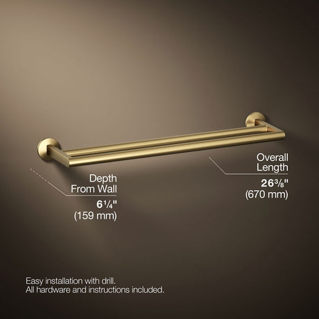 Components® Double towel bar