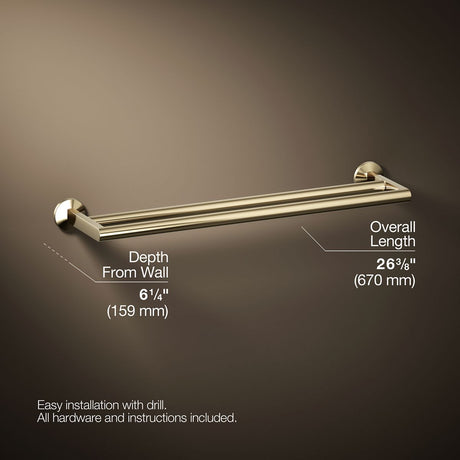 Components® Double towel bar