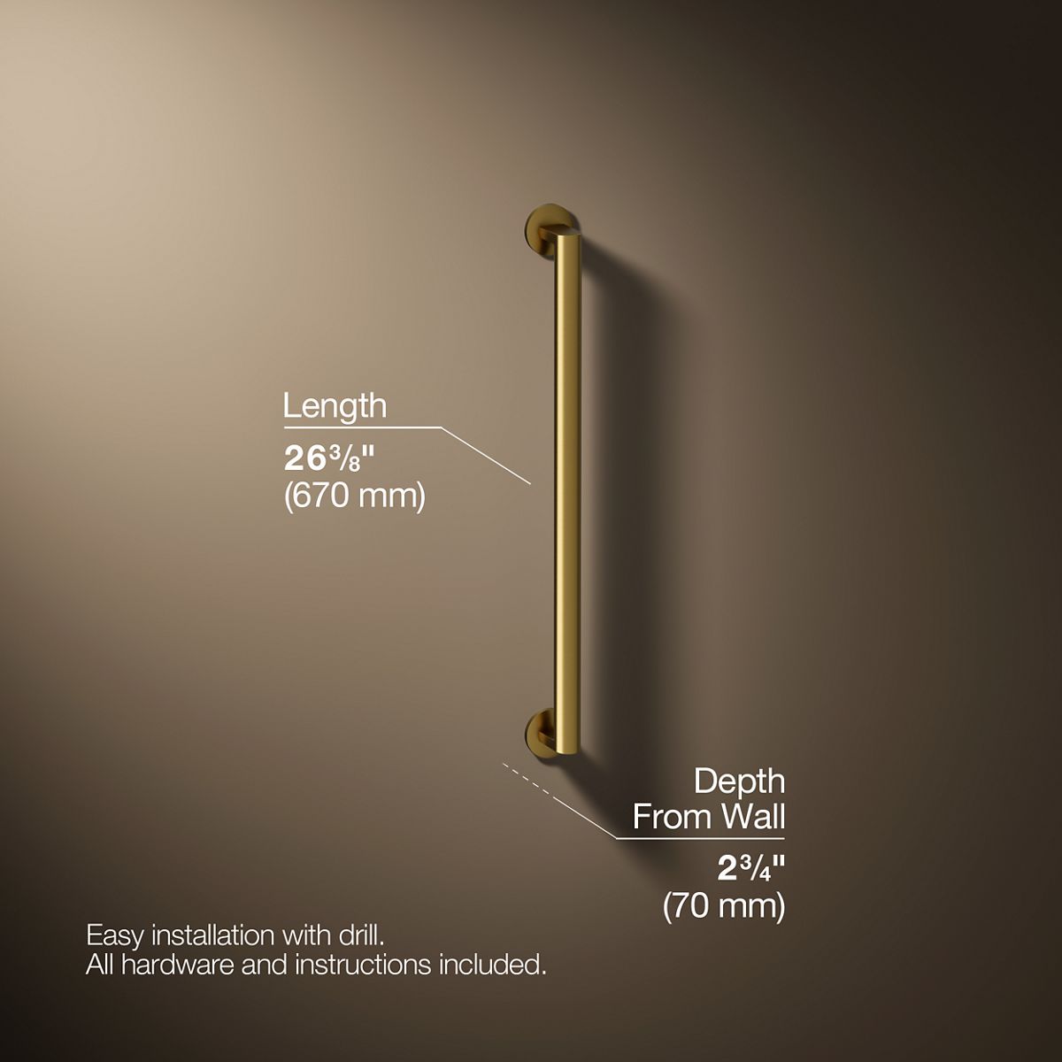 Components® 24" grab bar