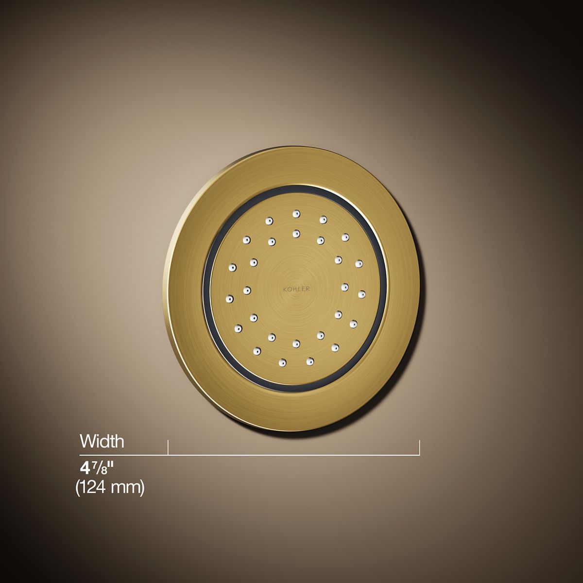 WaterTile® Round 27-nozzle single-function body spray, 1.0 gpm