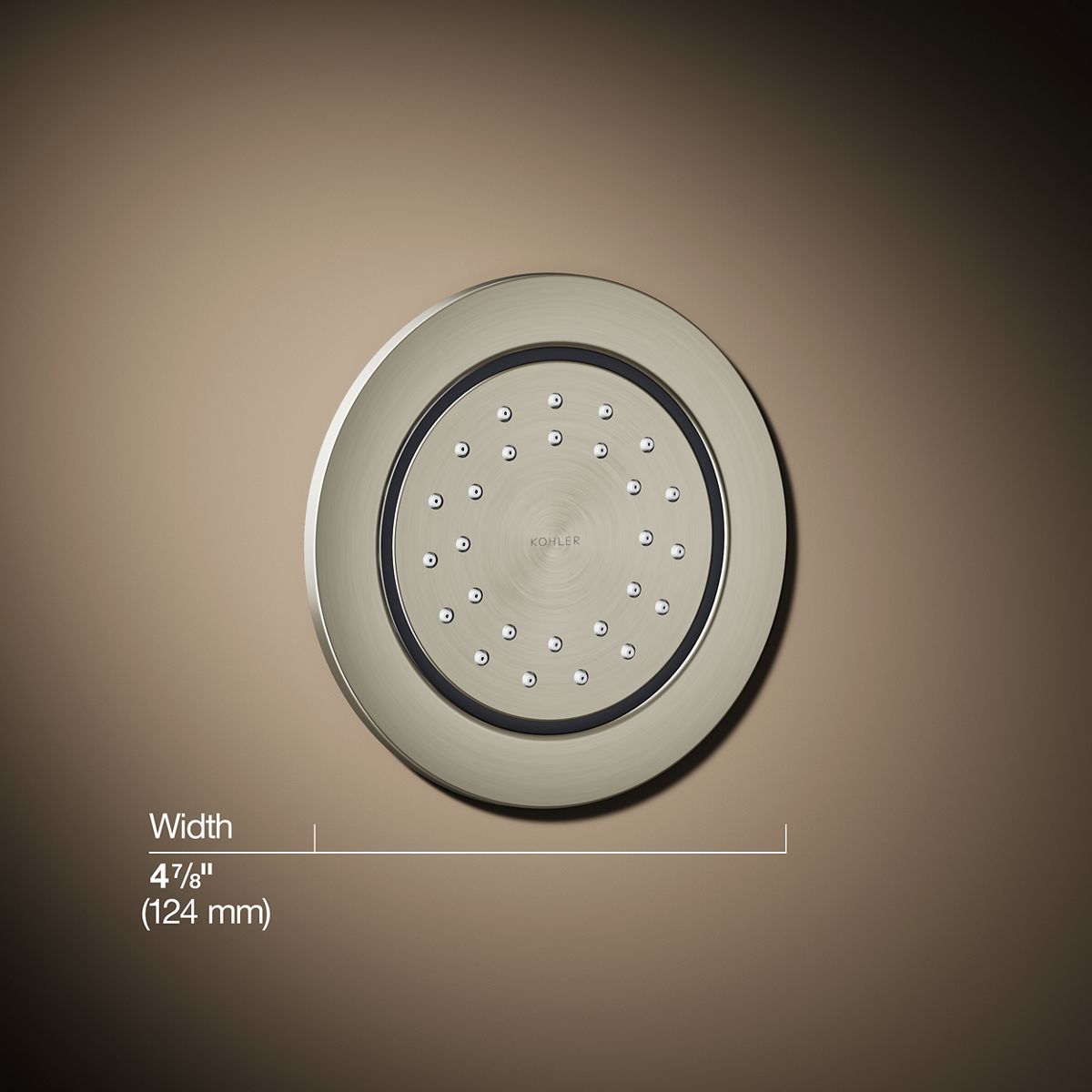 WaterTile® Round 27-nozzle single-function body spray, 1.0 gpm