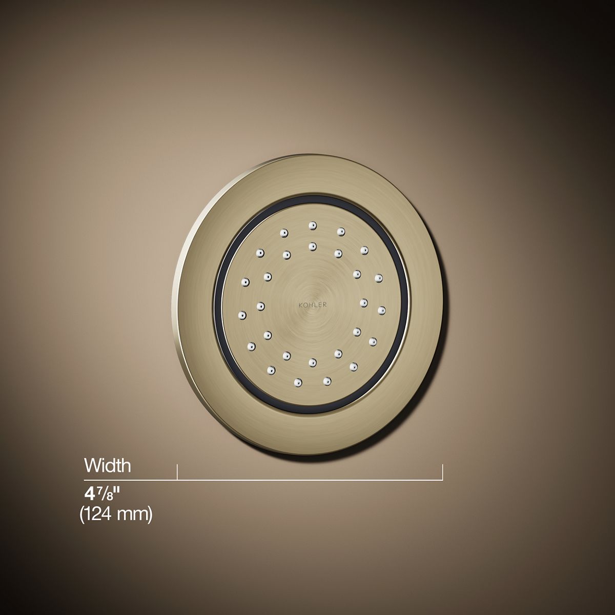 WaterTile® Round 27-nozzle single-function body spray, 1.0 gpm