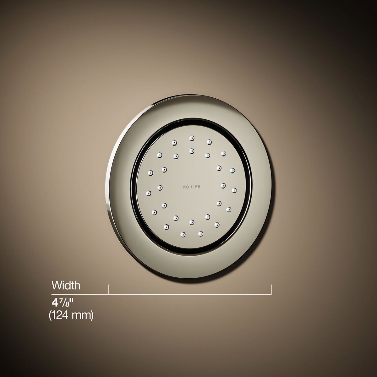WaterTile® Round 27-nozzle single-function body spray, 1.0 gpm