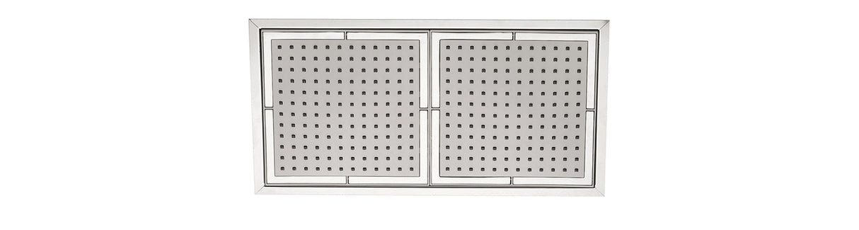 8" x 16" recessed rainhead