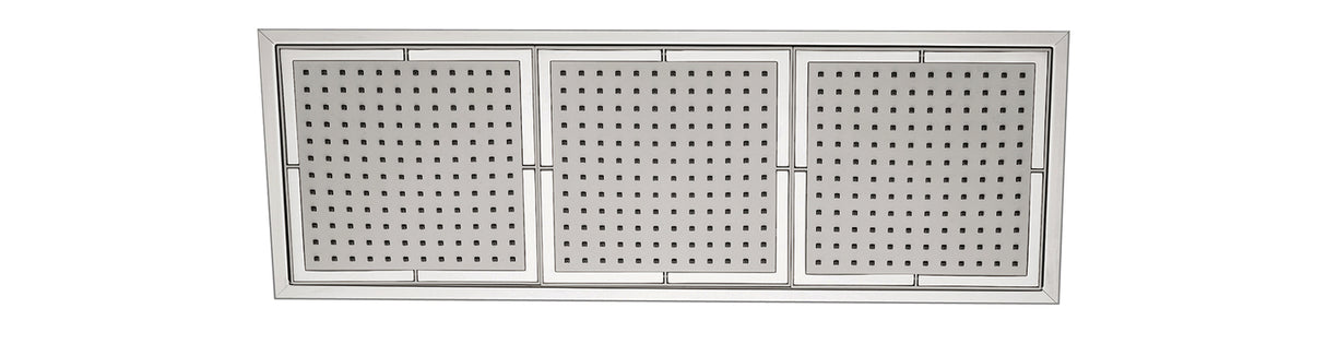 8" x 24" recessed rainhead