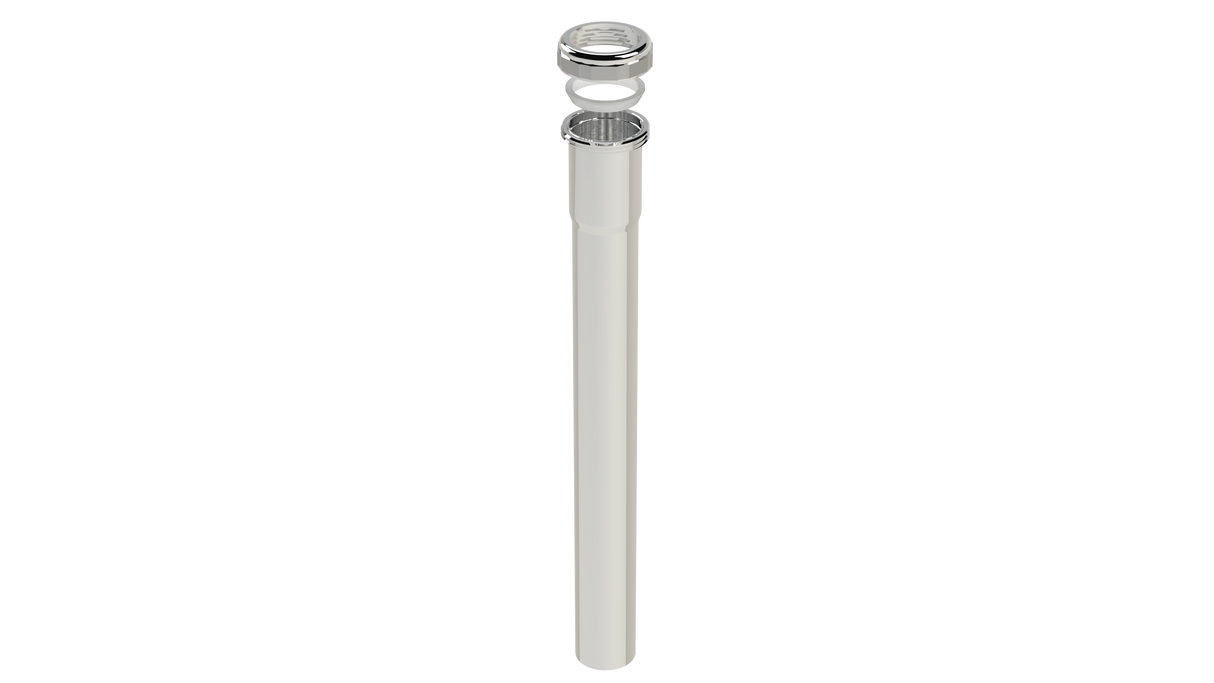 12" Extension Tube - Slip Joint - 22GA - 1-1/4" (808BAG-12CP)