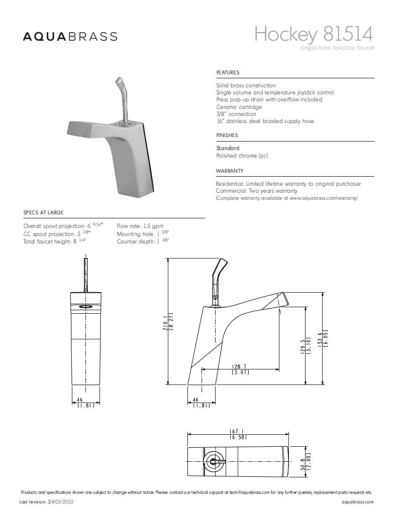 HOCKEY-Single-hole lavatory faucet