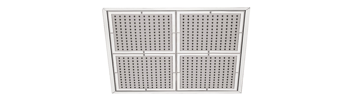 16" x 16" recessed rainhead