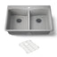 Kennon® 33" top-/undermount double-bowl kitchen sink
