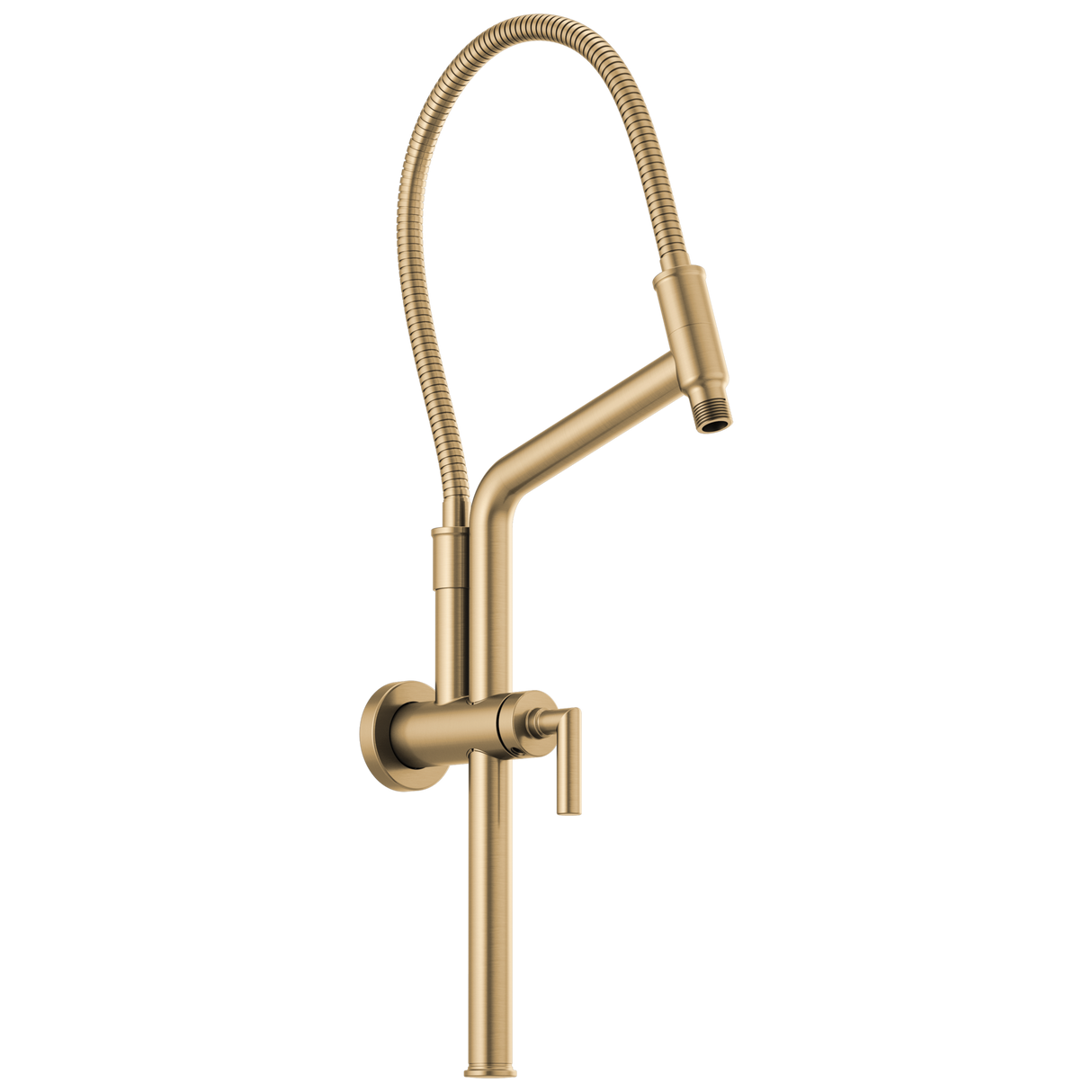Essential Shower Series 10 7/16" Linear Round Slide Bar Shower Arm And Flange