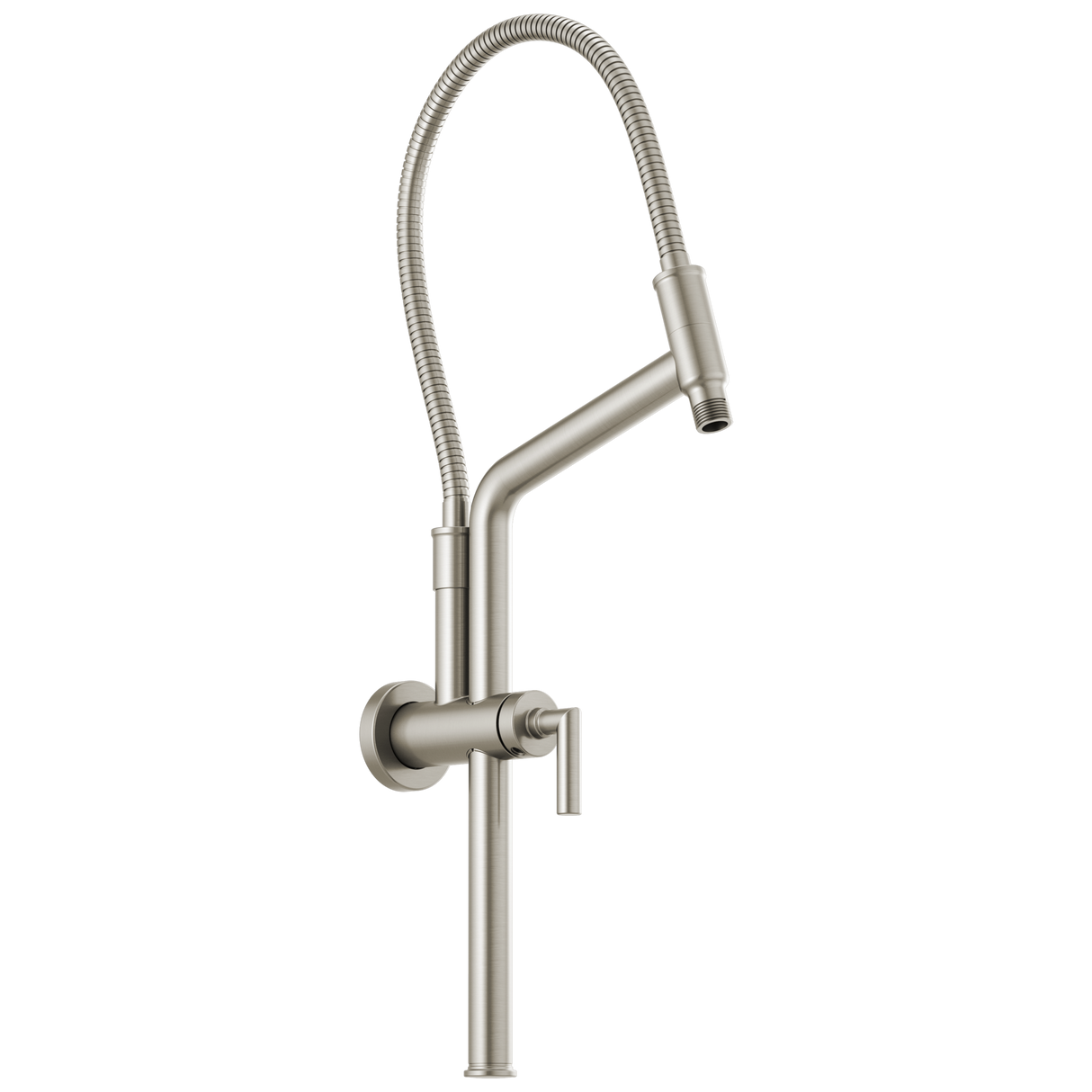 Essential Shower Series 10 7/16" Linear Round Slide Bar Shower Arm And Flange