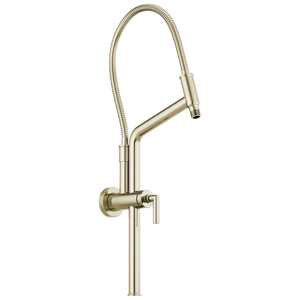 Essential Shower Series 10 7/16" Linear Round Slide Bar Shower Arm And Flange