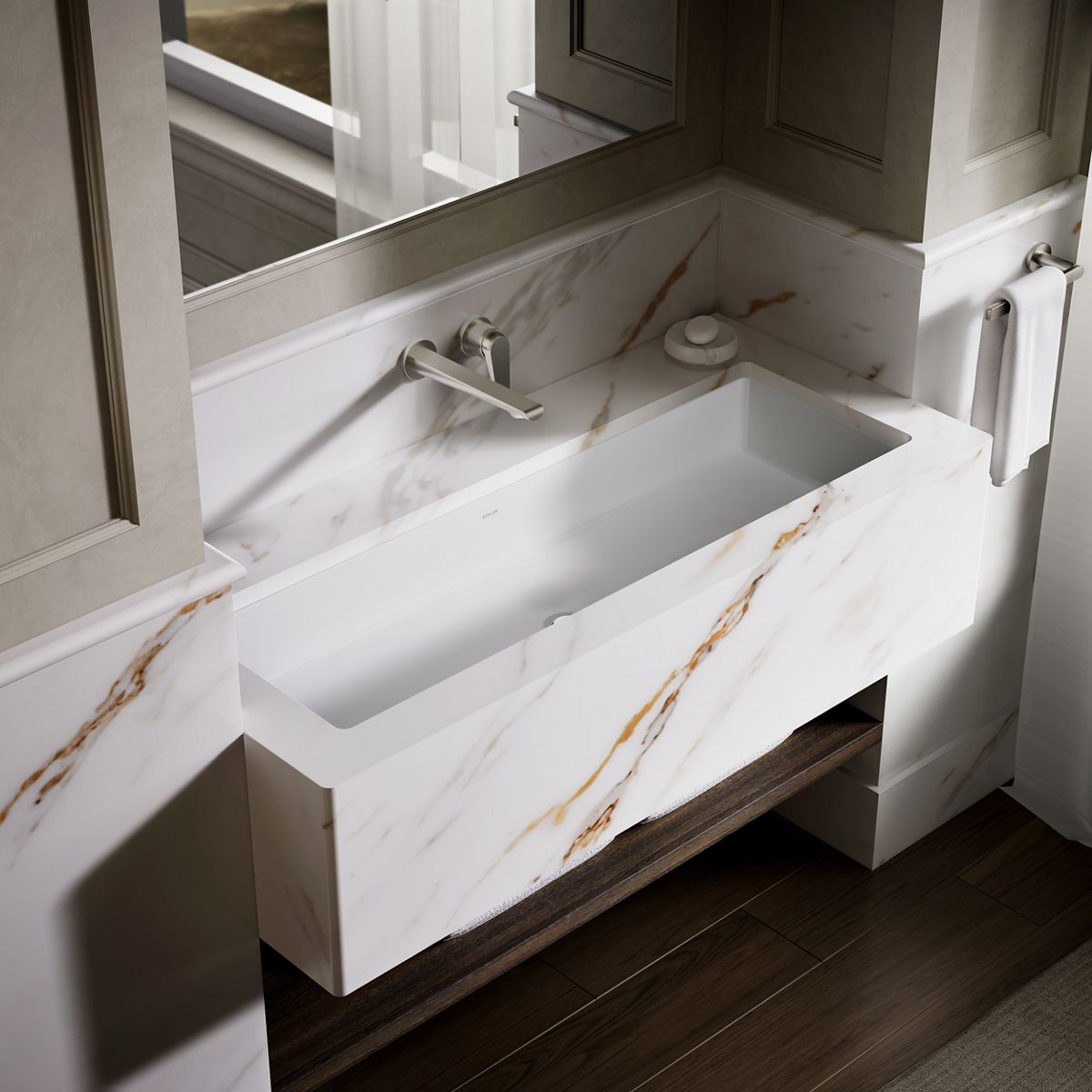 Verticyl® 42-1/2" rectangular undermount bathroom sink