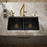 Cairn® 33-1/2" undermount double-bowl kitchen sink