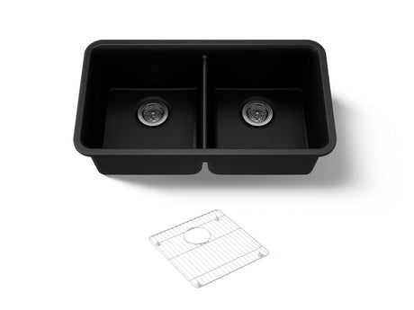 Cairn® 33-1/2" undermount double-bowl kitchen sink
