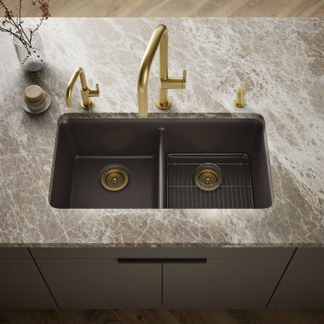 Cairn® 33-1/2" undermount double-bowl kitchen sink