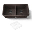 Cairn® 33-1/2" undermount double-bowl kitchen sink