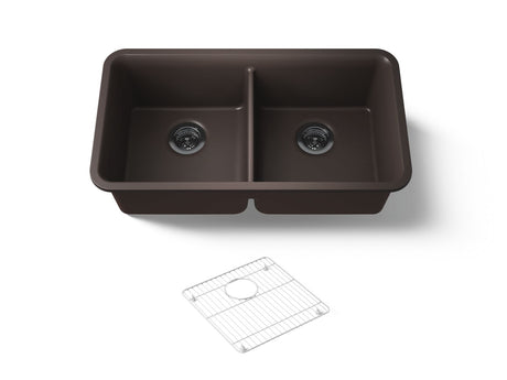 Cairn® 33-1/2" undermount double-bowl kitchen sink