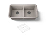 Cairn® 33-1/2" undermount double-bowl kitchen sink